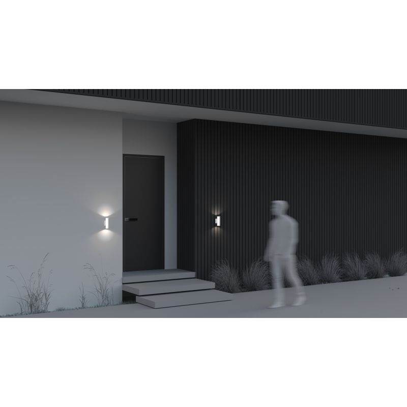 Maytoni-O574WL-02W - Bowery - Outdoor White Up&Down Wall Lamp