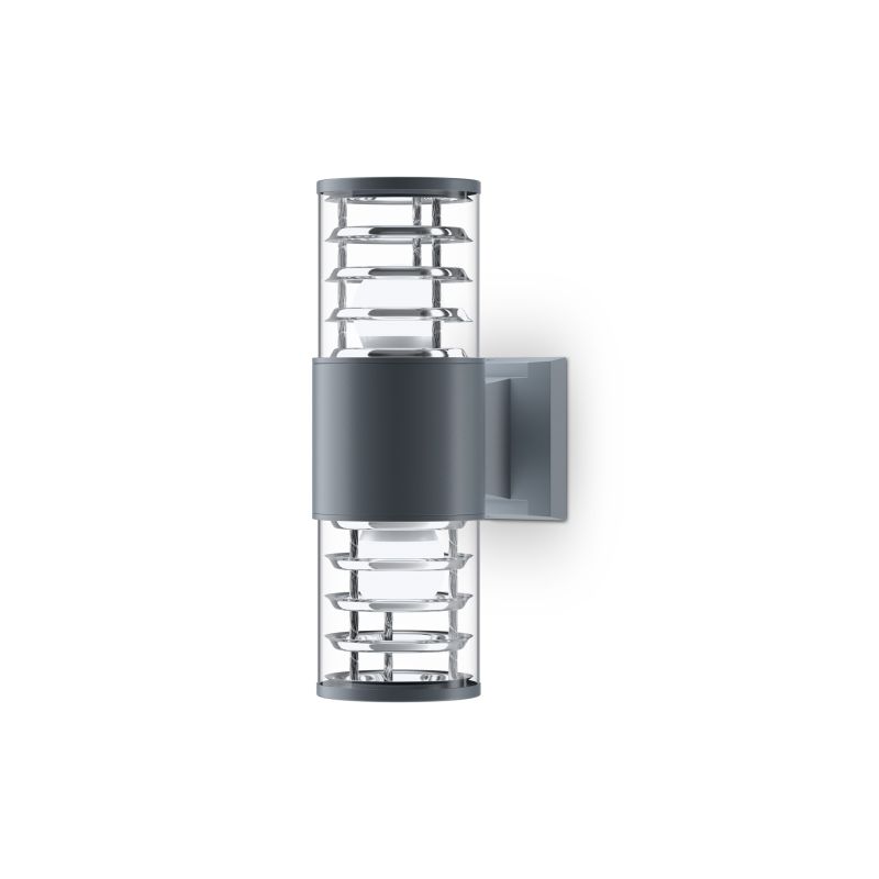Maytoni-O576WL-02GR - Bronx - Outdoor Grey Twin Wall Lamp with Clear Glass