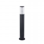 Bronx - Outdoor Black Bollard with Clear Diffuser Bronx - Outdoor Black Bollard with Clear Diffuser