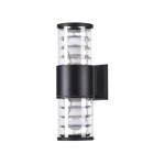 Bronx - Outdoor Black Up & Down Wall Lamp with Clear Diffuser Bronx - Outdoor Black Up & Down Wall Lamp with Clear Diffuser