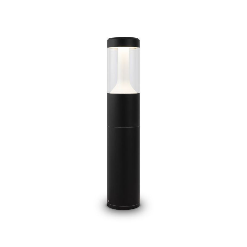 Maytoni-O590FL-L8B4K - Koln - Outdoor Black LED Bollard with Clear Diffuser