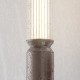 Maytoni-O593FL-L12BR3K - Lit - Outdoor Brown LED Bollard with Ribbed Glass