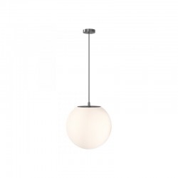 Erda - Outdoor Black Pendant with White Globe