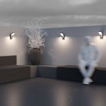 Paso - Outdoor LED Black & White Wall Lamp