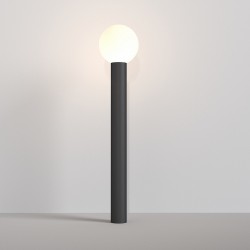 Bold - Outdoor Black Post with White Globe Bold - Outdoor Black Post with White Globe