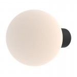 Bold - Outdoor Black Wall Lamp with White Globe Bold - Outdoor Black Wall Lamp with White Globe