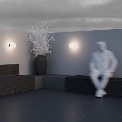 Bold - Outdoor Black Wall Lamp with White Globe Bold - Outdoor Black Wall Lamp with White Globe