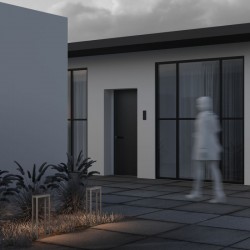 Pir - Solar Graphite LED Bollard with Sensor Pir - Solar Graphite LED Bollard with Sensor