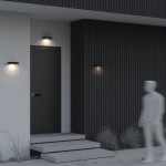 Pir - Solar Graphite LED Wall Lamp with Sensor