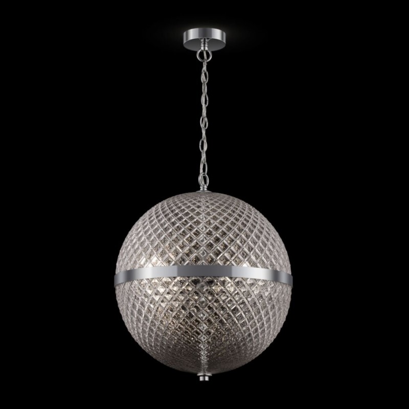 Maytoni-P004PL-03CH - Yonkers - Decorative Clear Globe & Chrome 3 Light Pendant