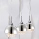 Maytoni-P012-PL-03-N - Iceberg - Clear & Mirrored Glass with Crystal 3 Light over Island Fitting