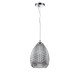 Ceiling Lights - Moreno - Silver Textured Glass Single Pendant Maytoni-P018-PL-01-N - Moreno - Silver Textured Glass Single Pendant