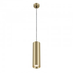 Shelby - Matt Gold Metal Tube Single Hanging Pendant Shelby - Matt Gold Metal Tube Single Hanging Pendant