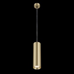 Shelby - Matt Gold Metal Tube Single Hanging Pendant Shelby - Matt Gold Metal Tube Single Hanging Pendant