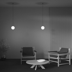 Luna - Black & White LED Recessed Pendant ∅ 10 cm 3000K Luna - Black & White LED Recessed Pendant ∅ 10 cm 3000K