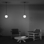 Luna - Black & White LED Recessed Pendant ∅ 20 cm 4000K Luna - Black & White LED Recessed Pendant ∅ 20 cm 4000K