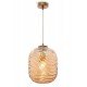 Ceiling Lights - Dunas - Patterned Amber Glass & Antique Brass Pendant Maytoni-P058PL-01BS - Dunas - Patterned Amber Glass & Antique Brass Pendant