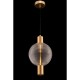 Ceiling Lights - Rueca - Decorative Glass & Matt Gold Single Pendant Maytoni-P060PL-01BS - Rueca - Decorative Glass & Matt Gold Single Pendant