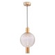 Ceiling Lights - Rueca - Decorative Glass & Matt Gold Single Pendant Maytoni-P060PL-01BS - Rueca - Decorative Glass & Matt Gold Single Pendant