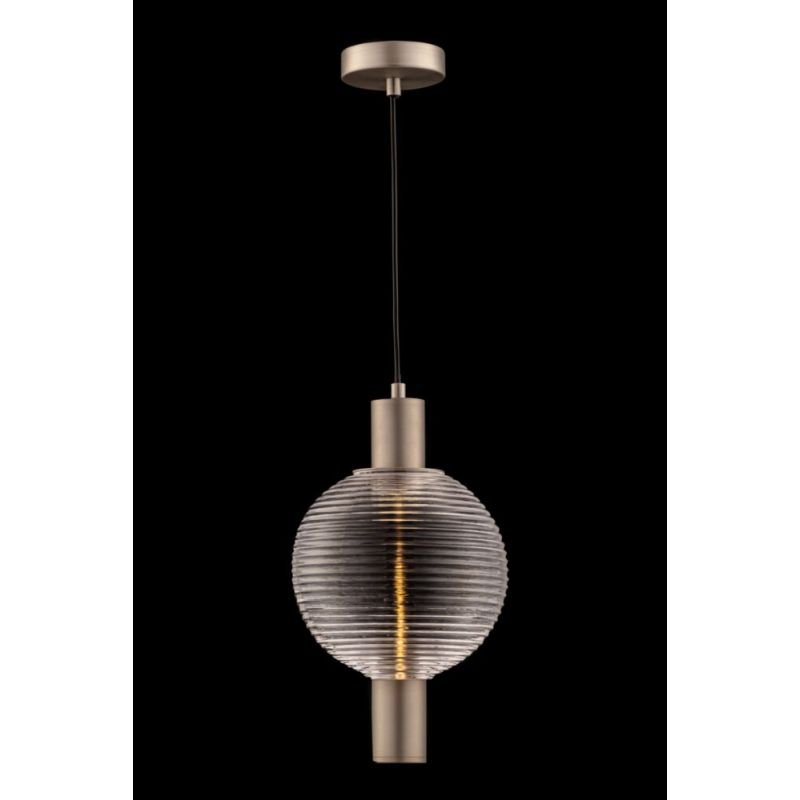Ceiling Lights - Rueca - Decorative Glass & Matt Nickel Single Pendant Maytoni-P060PL-01N - Rueca - Decorative Glass & Matt Nickel Single Pendant