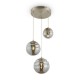 Ceiling Lights - Vinare - Smoky Glass & Nickel 3 Light Cluster Fitting Maytoni-P074PL-03N - Vinare - Smoky Glass & Nickel 3 Light Cluster Fitting