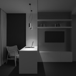 Efir - Matt Gold & Black LED Pendant 25W Efir - Matt Gold & Black LED Pendant 25W