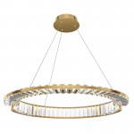 Krone - Brass LED Pendant with Crystal Ø 62 cm Krone - Brass LED Pendant with Crystal Ø 62 cm