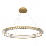 Krone - Brass LED Pendant with Crystal Ø 80.5 cm Krone - Brass LED Pendant with Crystal Ø 80.5 cm