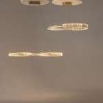 Krone - Brass LED Pendant with Crystal Ø 80.5 cm Krone - Brass LED Pendant with Crystal Ø 80.5 cm
