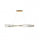 Krone - Brass LED over Island Fitting with Crystal Krone - Brass LED over Island Fitting with Crystal