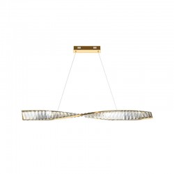 Krone - Brass LED over Island Fitting with Crystal Krone - Brass LED over Island Fitting with Crystal