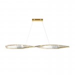 Krone - Brass LED over Island Fitting with Crystal Krone - Brass LED over Island Fitting with Crystal