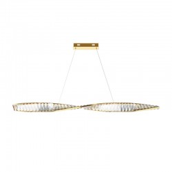 Krone - Brass LED over Island Fitting with Crystal Krone - Brass LED over Island Fitting with Crystal