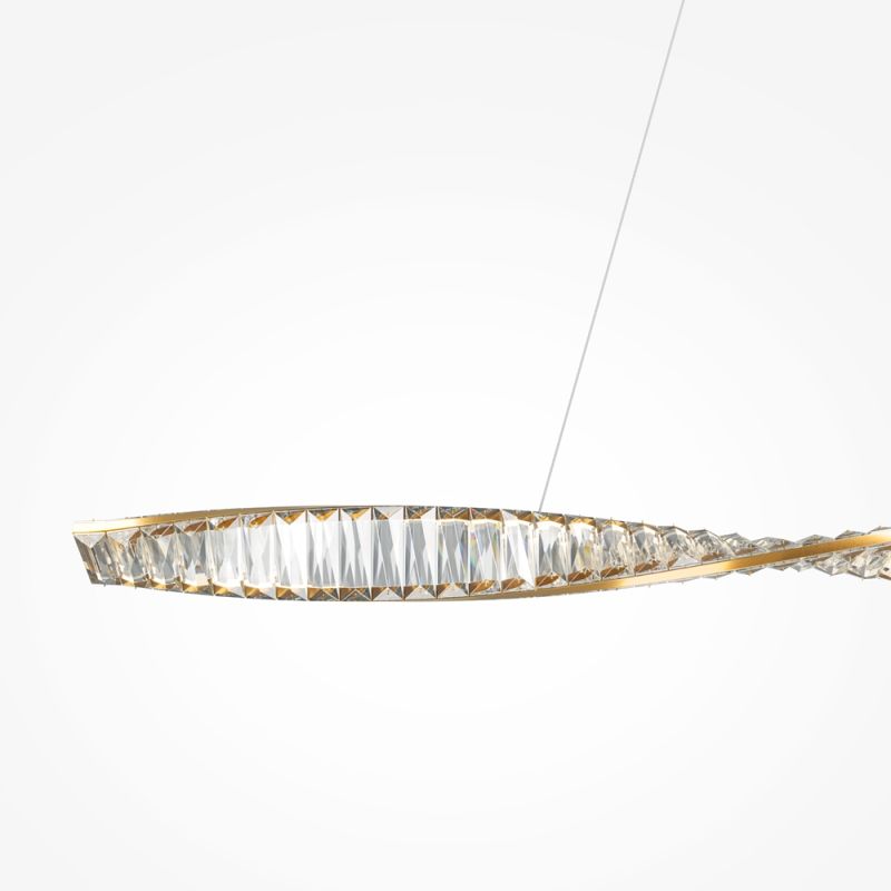 Maytoni-P097PL-L36BS3K - Krone - Brass LED over Island Fitting with Crystal