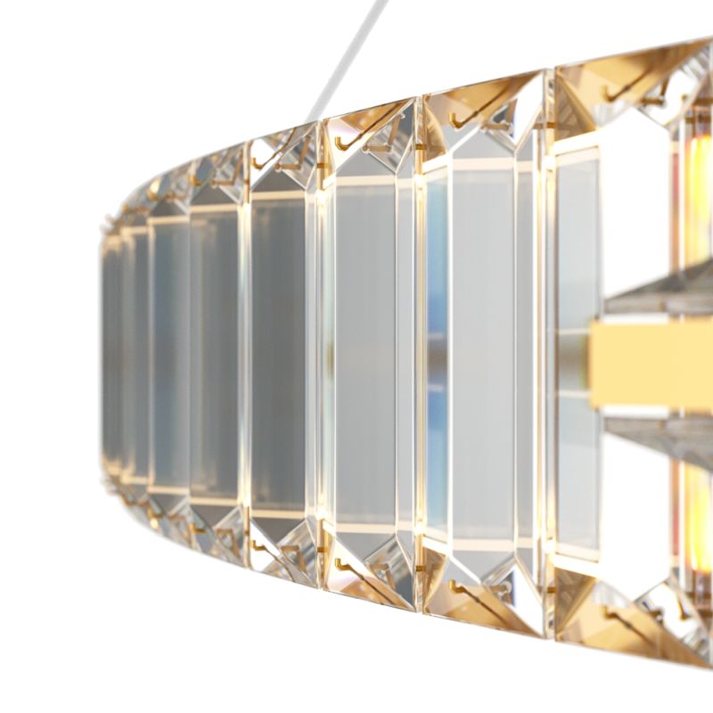 Maytoni-P097PL-L45G4K - Krone - Gold LED Pendant with Crystal Ø 80.5 cm