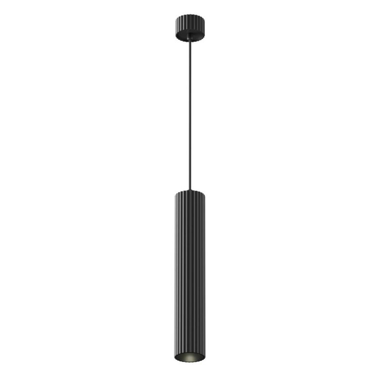 - Calipso - Ribbed Black Pendant Maytoni-P106PL-01-GU10-B - Calipso - Ribbed Black Pendant