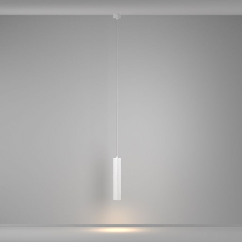 - Calipso - Ribbed White Pendant Maytoni-P106PL-01-GU10-W - Calipso - Ribbed White Pendant