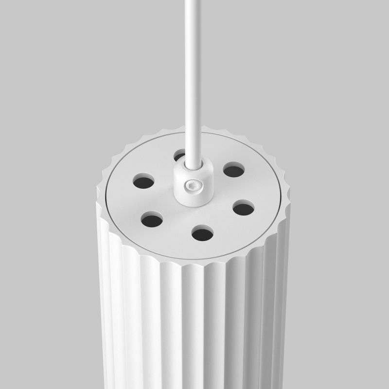 - Calipso - Ribbed White Pendant Maytoni-P106PL-01-GU10-W - Calipso - Ribbed White Pendant
