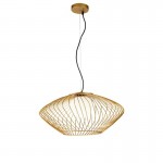 Plec - Gold Pendant with White Glass Plec - Gold Pendant with White Glass
