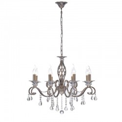 Grace - Brass 8 Light Centre Fitting with Crystal