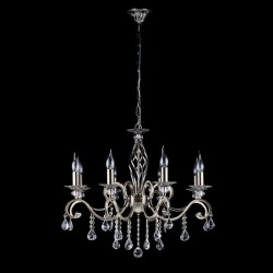 Grace - Brass 8 Light Centre Fitting with Crystal Grace - Brass 8 Light Centre Fitting with Crystal