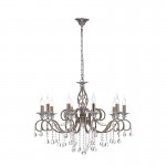 Grace - Brass 10 Light Centre Fitting with Crystal