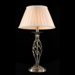 Grace - Brass Table Lamp with Beige Organza Shade Grace - Brass Table Lamp with Beige Organza Shade
