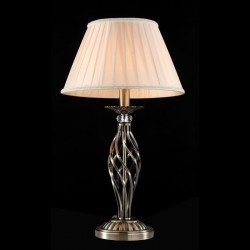 Grace - Brass Table Lamp with Beige Organza Shade Grace - Brass Table Lamp with Beige Organza Shade