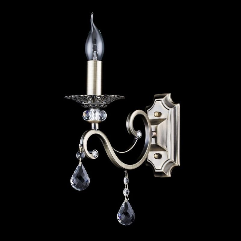 Wall Lights - Grace - Brass with Crystal Single Wall lamp Maytoni-RC247-WL-01-R - Grace - Brass with Crystal Single Wall lamp