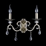 Grace - Brass Twin Wall Lamp with Crystal  Grace - Brass Twin Wall Lamp with Crystal