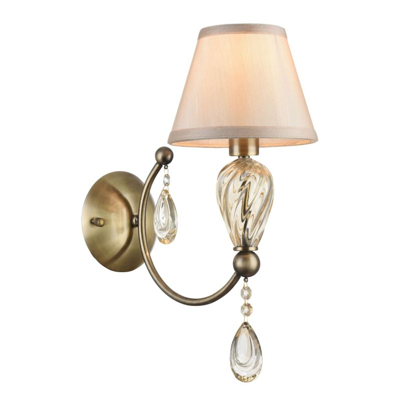 Wall Lights - Murano - Fabric Wall Lamp - Drops with Silhouette Maytoni-RC855-WL-01-R - Murano - Fabric Wall Lamp - Drops with Silhouette