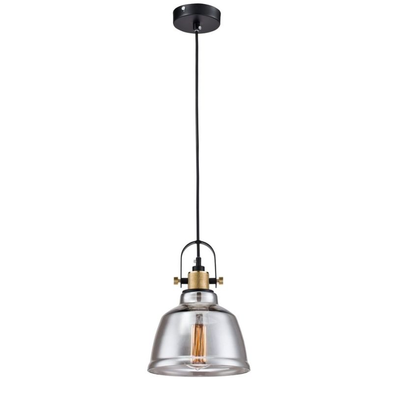 Ceiling Lights - Irving - Single Pendant with Smoked Glass Maytoni-T163-11-C - Irving - Single Pendant with Smoked Glass