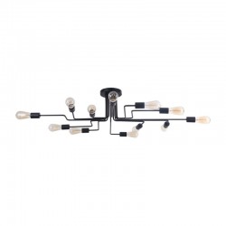Gilbert - Black 12 Light Semi Flush Gilbert - Black 12 Light Semi Flush