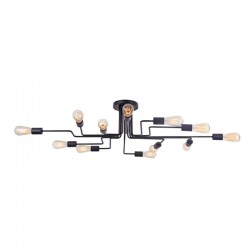 Gilbert - Black 12 Light Semi Flush Gilbert - Black 12 Light Semi Flush